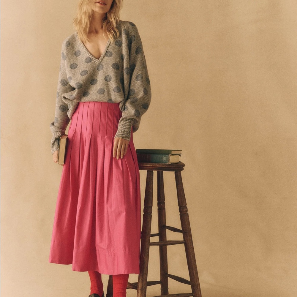 THE GREAT. The Rhythm Skirt in Fuchsia | NWT Size 2
